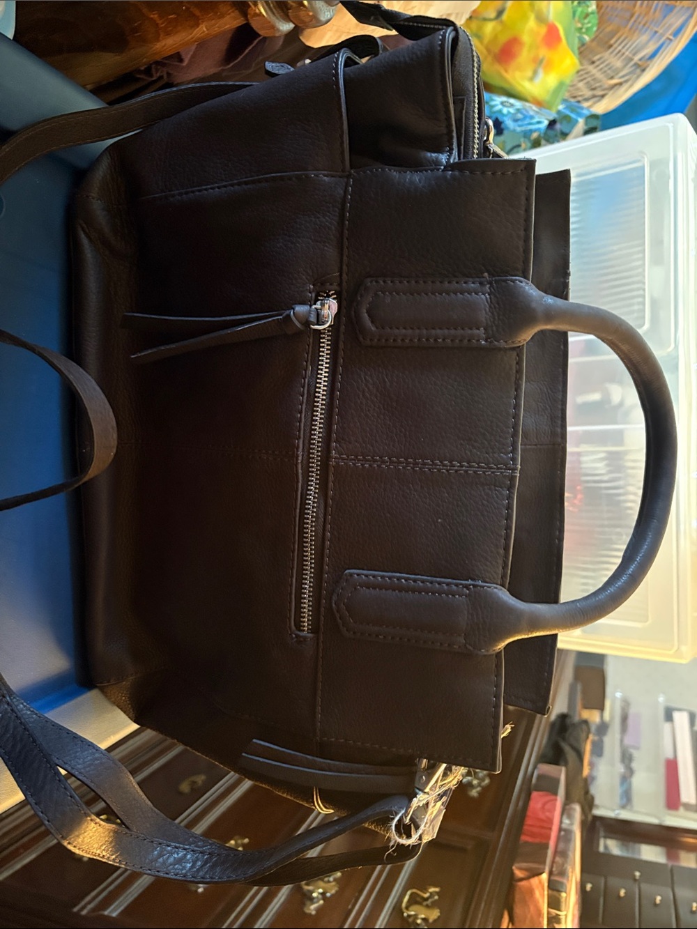 Wilsons Leather Brown Structured Tote Bag Attaché
11.5 L
10.5 H
4 W